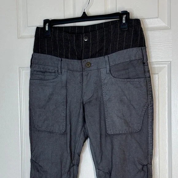 Men's Slim Straight Gray Streetwear Pants - Picture 4 of 15